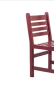 Sandalye 198784 Zus212 Ahşap Sırtlık Köy tipi Model Parlak PEMBE Ahşp Kayın Ayak - 5