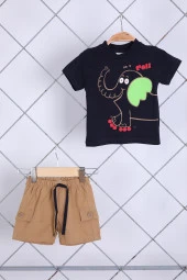 Yazlık Erkek Şort Tshirt Takım 02041 - 8