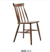 Sandalye 198776 Zus204 Çıtalı Sırtlık Model Ceviz Boya Kayın Ayak Ayak El Yapı - 6