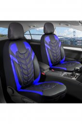 Fiat Uno Lüks Deri Oto Koltuk Kılıfı CLASYY Model Ön Arka Set MAVİ - 1