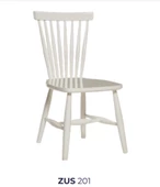 Sandalye 198773 Zus201 Çıtalı Oval Sırtlık Model Kayın Ayak Beyaz Boya El Yapım thumbnail 7