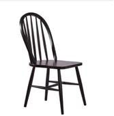 Sandalye 198770 Zus198 Çıtalı Oval Sırtlık Model Ahşap Kayın Ayak Siyah El Yapım thumbnail 1