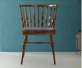 Sandalye 198766 Zus194 Damla Sırtlık Model Kayın Ayak Parlak Ceviz Boya El Yapım - 3