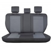 Renault Megane 4 HB Lüks Deri Oto Koltuk Kılıfı Ön/Arka Set Füme - 3