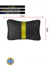 Mercedes SL R230 2002-2012 Oto Koltuk Sarı Şerit Boyun Yastığı 2 Adet - 3