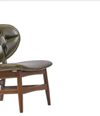 Sandalye 198757 Zus185 Kapitone Kayın Retro Ayak Yeşil Ort Oturum Suni Deri Kumaş thumbnail 4