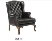 Sandalye 198753 Zus181 Kapitone Model Oyma Ayak Retro Ayak Ceviz -Siyah Suni Deri thumbnail 7