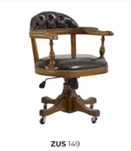 Sandalye 198724 Zus149 AMATSÖR Model Tam Kolçak Ayak Parlk Cevz Sunideri El Yapım thumbnail 7