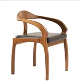 Sandalye 198713 Zus137 Tam Kolçak Sunideri Döşeme Kayın Torna RETRO Ayak El Yapım thumbnail 1