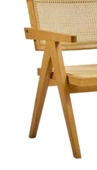 Sandalye 19858 Zus122 Hasır Tam Kolçak Kayın ayak Rahat Otrm Açık Ceviz El Yapım thumbnail 5