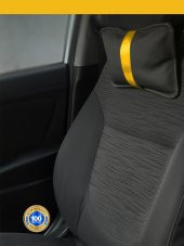 Nissan Qashqai 2 2014 ve Sonrası Oto Koltuk Sarı Şerit Boyun Yastığı 2 Adet - 1