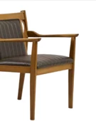 Sandalye 19857 Zus121 Dilim MODEL Tam Kolçak Kayın Ayak Suni Deri Döşem Açık Cevz thumbnail 3