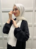 Piramit Kına, Düğün, Özel Günler İçin Abiye Şal 00797  KREM thumbnail 2