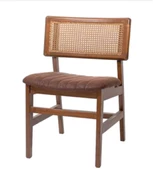 Sandalye 19848 Zus112 Hasır Sırtlık İnovatif Kayın Avangart Aslan  Ayak El Yapım thumbnail 1