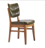 Sandalye 19842 Zus106 MODEL Kayın Parlak Ceviz Parlak Suni Deri Döşeme El Yapım thumbnail 1