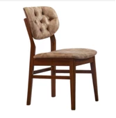 Sandalye 19841 Zus105 Kapitone Sırtlık MODEL Kayın Retro Küt Ayak Ceviz El Yapım thumbnail 1