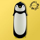 BottleBoss Penguen Figürlü Paslanmaz Çelik Çocuk Matarası 350 Ml Siyah thumbnail 1