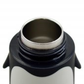 BottleBoss Penguen Figürlü Paslanmaz Çelik Çocuk Matarası 350 Ml Siyah thumbnail 3