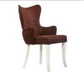 Sandalye 19817 Zus079 Kanat Sırt Model Kayın Aslan Ayak Kiremit Ort Otrm El Yapım thumbnail 1