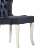 Sandalye 19818 Zus080 Kapitone Sırt Kayın Aslan Ayak Kavrar Mavi Sırtlık El Yapım thumbnail 5