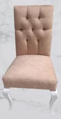 Sandalye 19812  Zus074 Kapiton Model Kayn Aslan ayak Ort Otrm Açık kahve El Yapım - 3