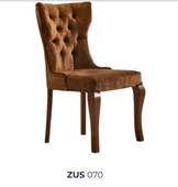 Sandalye 19808 Zus070 Kapitone Kanat Sırt Model Kiremit Renk Kayın ayak Ort Oturu - 5