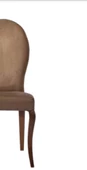 Sandalye 19807 Zus069 Oval Sırt Model Bej Renk Ortopedik  Avangart Ayak El Yapım - 3