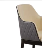 Sandalye 19796 Zus059 Kolçak Model Gri-Bej Jaguar-Suni Deri Kumaş Ort Ot El Yapım - 2