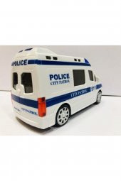 Polis Arabası Oyuncak Pilli Işıklı Siren Sesli Polis Minibüs - 3