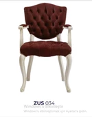 Sandalye 19771 Zus034 Kapitone Model Kolçaklı Beyaz Babyface Bordo Kumaş El Yapım thumbnail 7