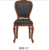 Sandalye 19764 Zus027 Oval Sırtlık Model Kayın Aslan Ayak Örgü Kumaş Ceviz ElYapı - 2