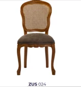 Sandalye ST 19761 Zus024 HASIR SIRT Model Kayın Oyma Çizgi Ayak Kahverengi Döşeme thumbnail 1