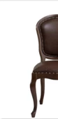 Sandalye 19757 Zus020 Suni Deri GABARA Modeli Ceviz renk Kayın Aslan Ayak El Yapı - 6