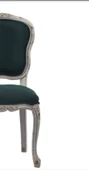 Sandalye 19759 Zus022 Eskitme Model Yeşil Kumaş Kayın Eskitme Aslan Ayak ElYapım - 6