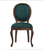 Sandalye 19753 Zus016 MADALYON Model Kayın Torna Aslan Ayak Kumlu Kumaş Elyapı thumbnail 2