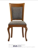 Sandalye 19751 Zus013 Klasik MODEL Kayın Aslan Ayak Kırçıl Desen Döşeme El Yapım thumbnail 1