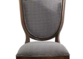 Sandalye 19748 Zus009 Klasik Model Kayın Retro Ayak Kareli Desen Kumaş El Yapı - 7