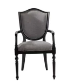 Sandalye19747 Zus008 TAM KOLÇAK Model Kayın Retro Ayak Kareli Desen Kumaş ElYapım thumbnail 1