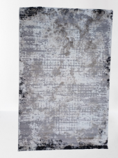 Diamond Halı 25016A 19726 Siyah Siyah Model 150*220 Leke dokuma taban Tutmaz - 5