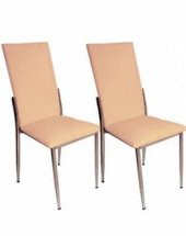 Sandalye 19711 Gözde Model metal transmisyon nikelaj  Krem renk Kumaş El Yapım thumbnail 1