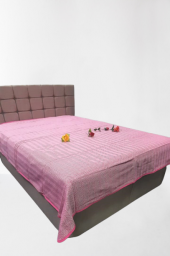 Pike Yazlık Zmrt Fuşya Çift Dolgun Malzeme V Çizgili Desen Pamuk Kalın Dokuma thumbnail 6