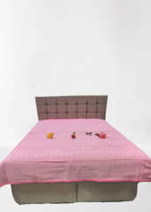 Pike Yazlık Zmrt Fuşya Çift Dolgun Malzeme V Çizgili Desen Pamuk Kalın Dokuma thumbnail 4