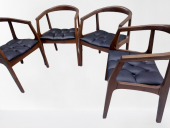 Sandalye 19633 ST ZUS139 Kayın Ahşap Tam Kolçak Sunideri Kapiton Döşem 4Ad Elyapı thumbnail 4