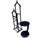 DİLSİZ UŞAK 19442 C UFO Tk Model Parlak Siyah LAKE Demonte Çift Tepe Tekerlek - 1