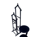 DİLSİZ UŞAK 19442 C UFO Tk Model Parlak Siyah LAKE Demonte Çift Tepe Tekerlek - 2