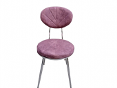 Sandalye 19427 MİDYE YONCA Metal Çelik Nikelaj 1Ad Ort Kalın Sünger El Yapım thumbnail 1