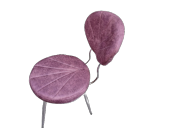 Sandalye 19427 MİDYE YONCA Metal Çelik Nikelaj 1Ad Ort Kalın Sünger El Yapım thumbnail 2