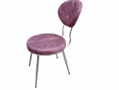 Sandalye 19427 MİDYE YONCA Metal Çelik Nikelaj 1Ad Ort Kalın Sünger El Yapım thumbnail 4