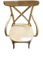 Sandalye 19416 X Çapraz BAMBU Tam Kolçak MODEL HAM Kayın Ayak Geniş otrm El Yapım thumbnail 4