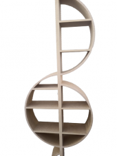 Kitaplık 19412 NOTA SOLO MDF Pres Sistem Fonksiyonel HAM natüre renk El Yapım - 1